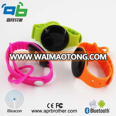 Dialog 14580 bluetooth low energy bracelet iBeacon OEM/ODM wristband beacon